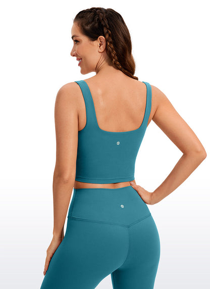 Butterluxe Square Neck Built in Bra Tank