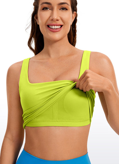 Butterluxe Square Neck Built in Bra Tank