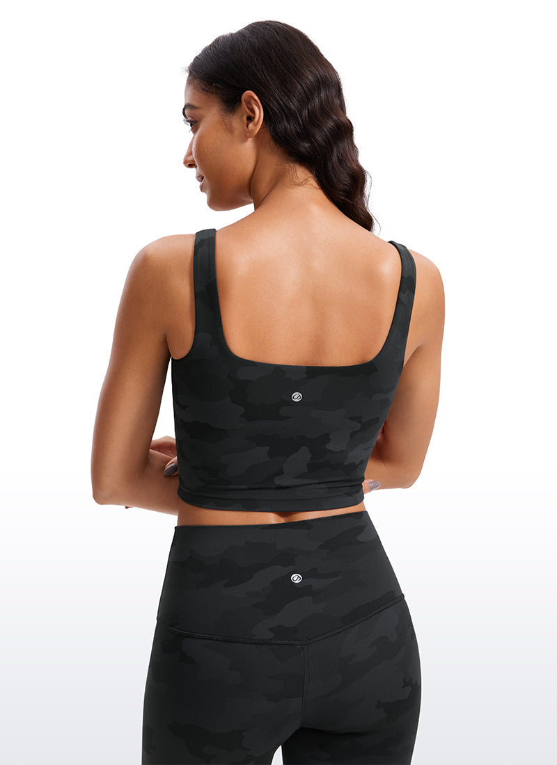 Butterluxe Square Neck Built in Bra Tank