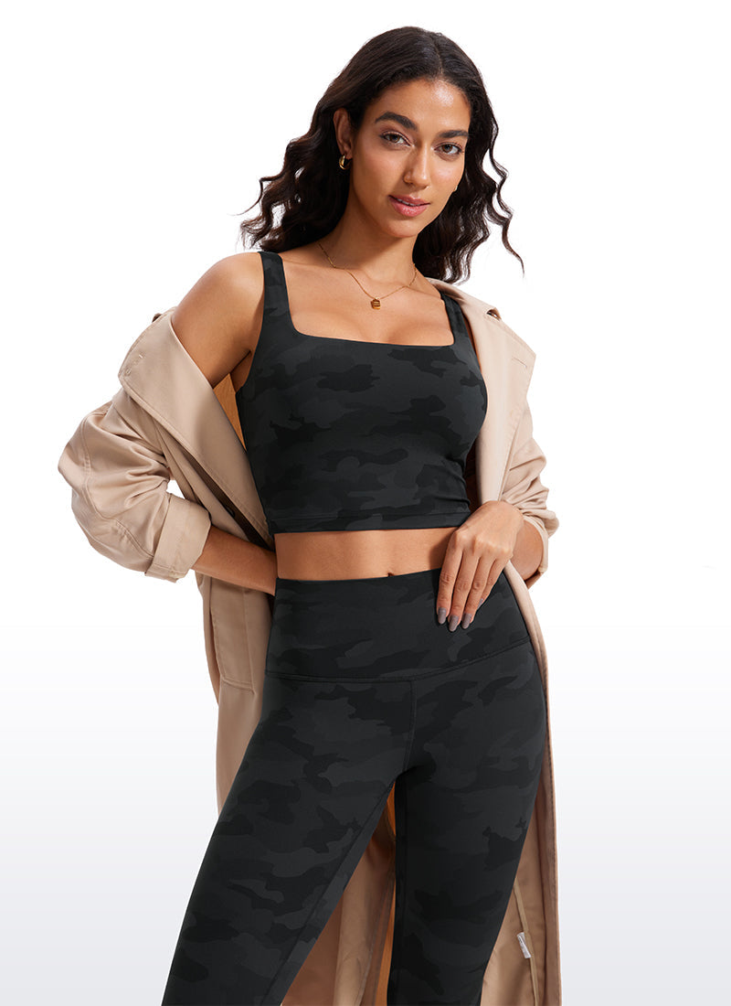 Butterluxe Square Neck Built in Bra Tank