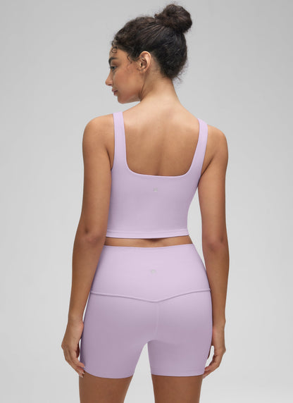 Butterluxe Square Neck Built in Bra Tank