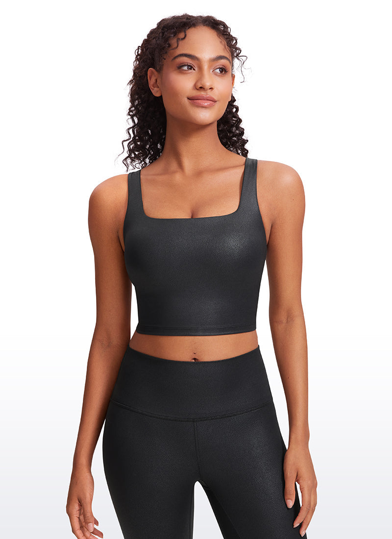 Butterluxe Square Neck Built in Bra Tank