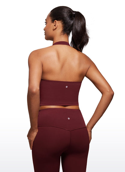 Butterluxe Built in Bra Halter Tank