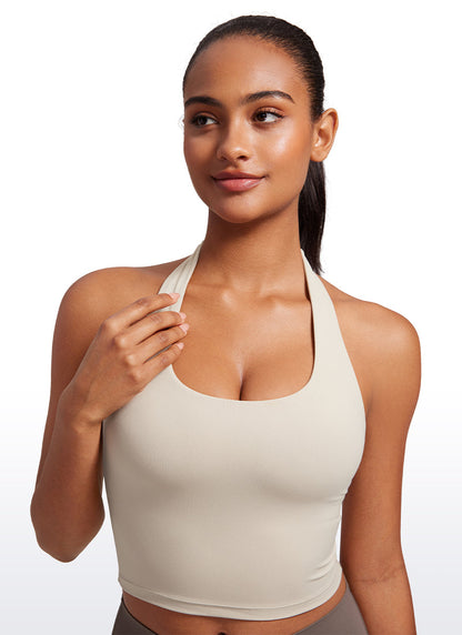 Butterluxe Built in Bra Halter Tank