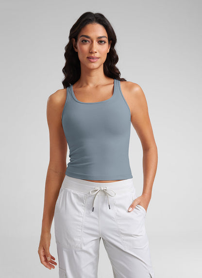 Butterluxe Double Lined Scoop Neck Tank