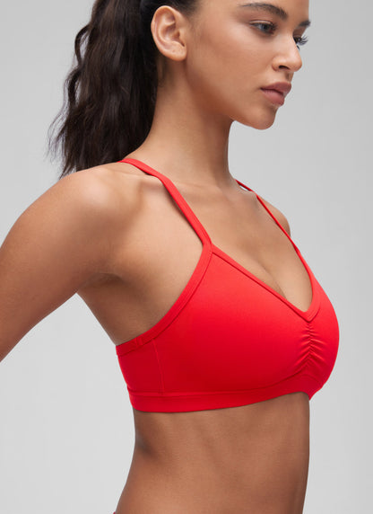 Butterluxe Sports Ruched V Neck Bra