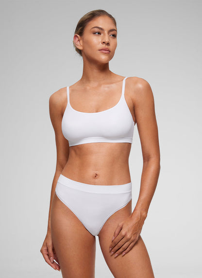 Softhold Double Lined Scoop Neck Bralettes Adjustable