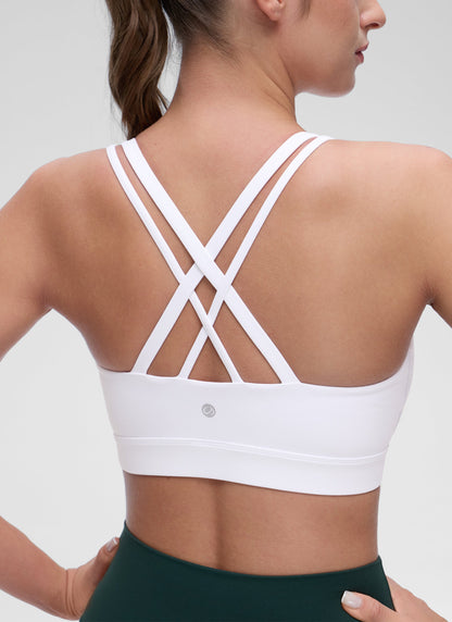 Butterluxe Mold U Neck Double Strap Sports Bra