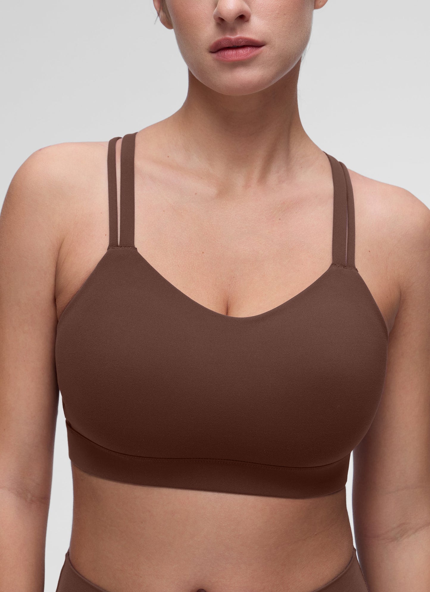 Butterluxe Mold U Neck Double Strap Sports Bra