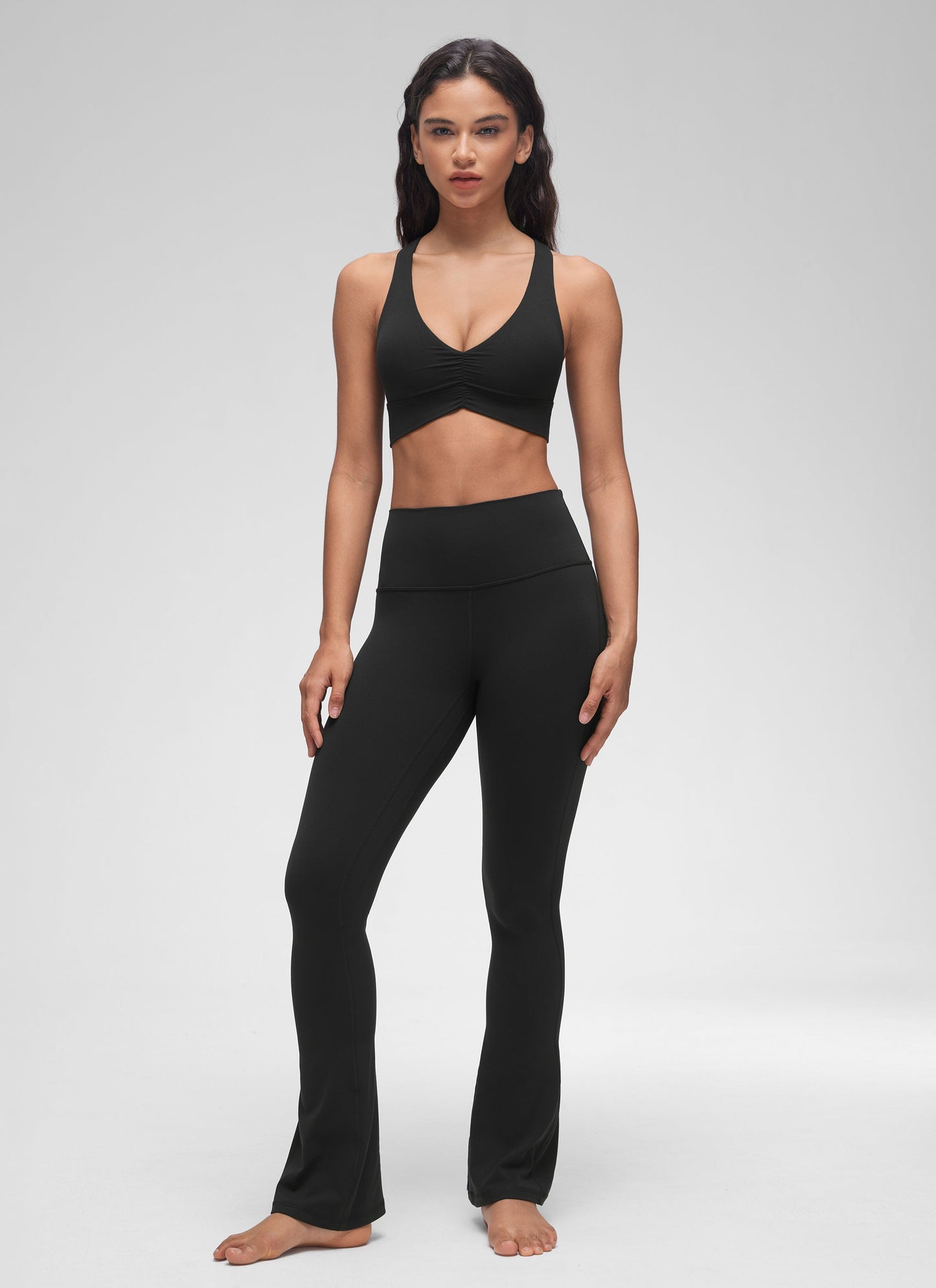 Butterluxe V Neck Ruched Longline Bras