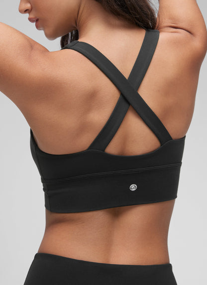 Butterluxe V Neck Ruched Longline Bras