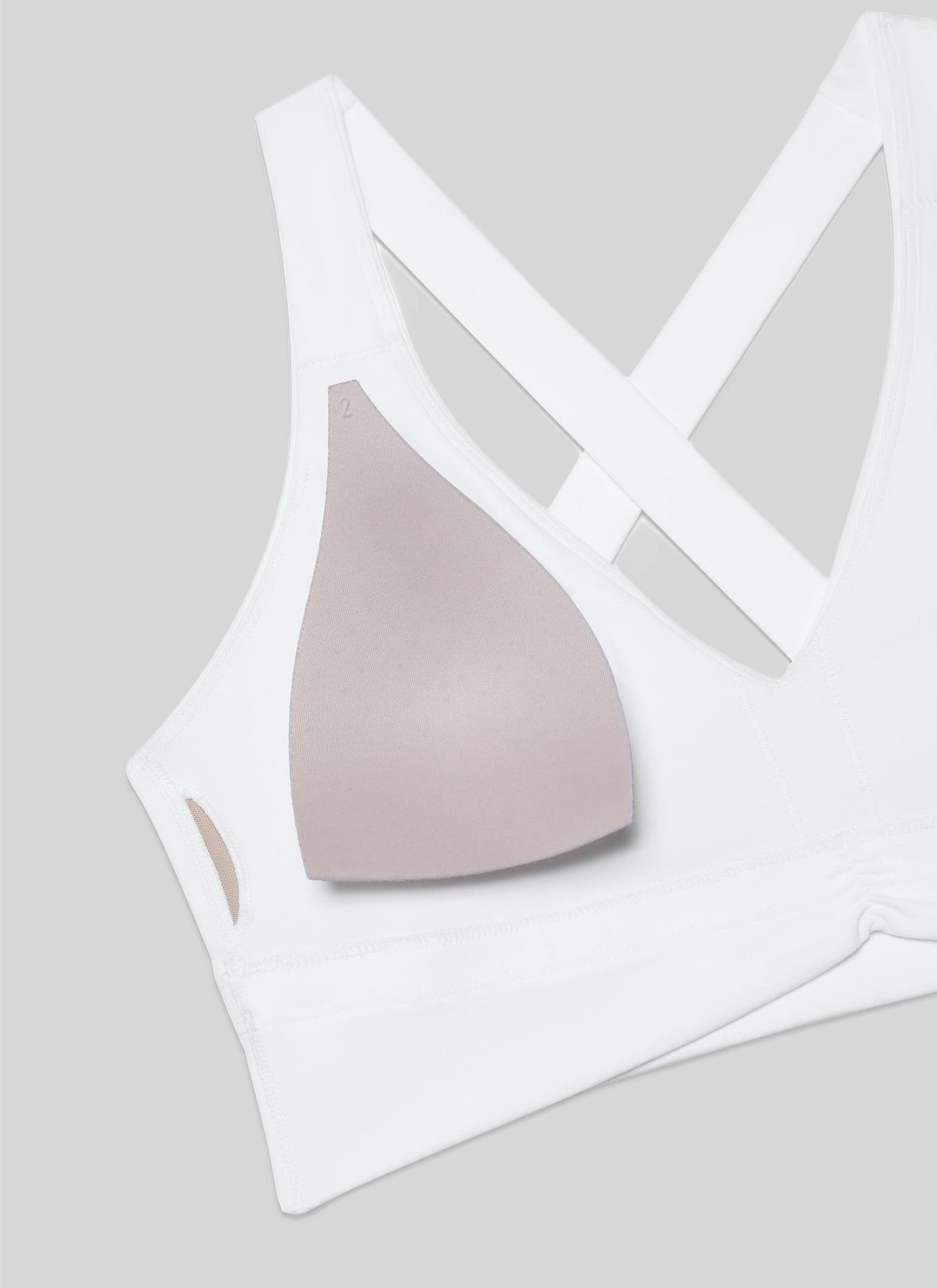 Butterluxe V Neck Ruched Longline Bras