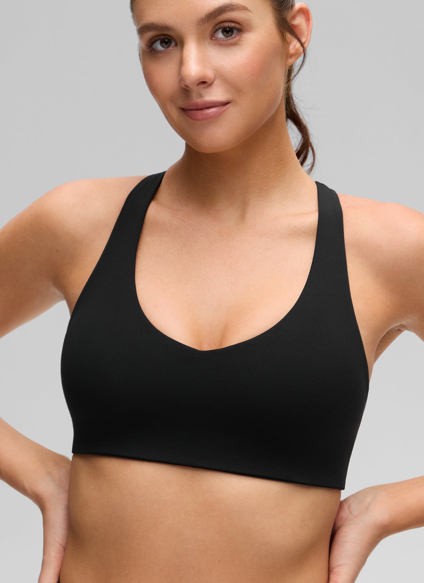 Butterluxe V Neck Racerback Sports Bra