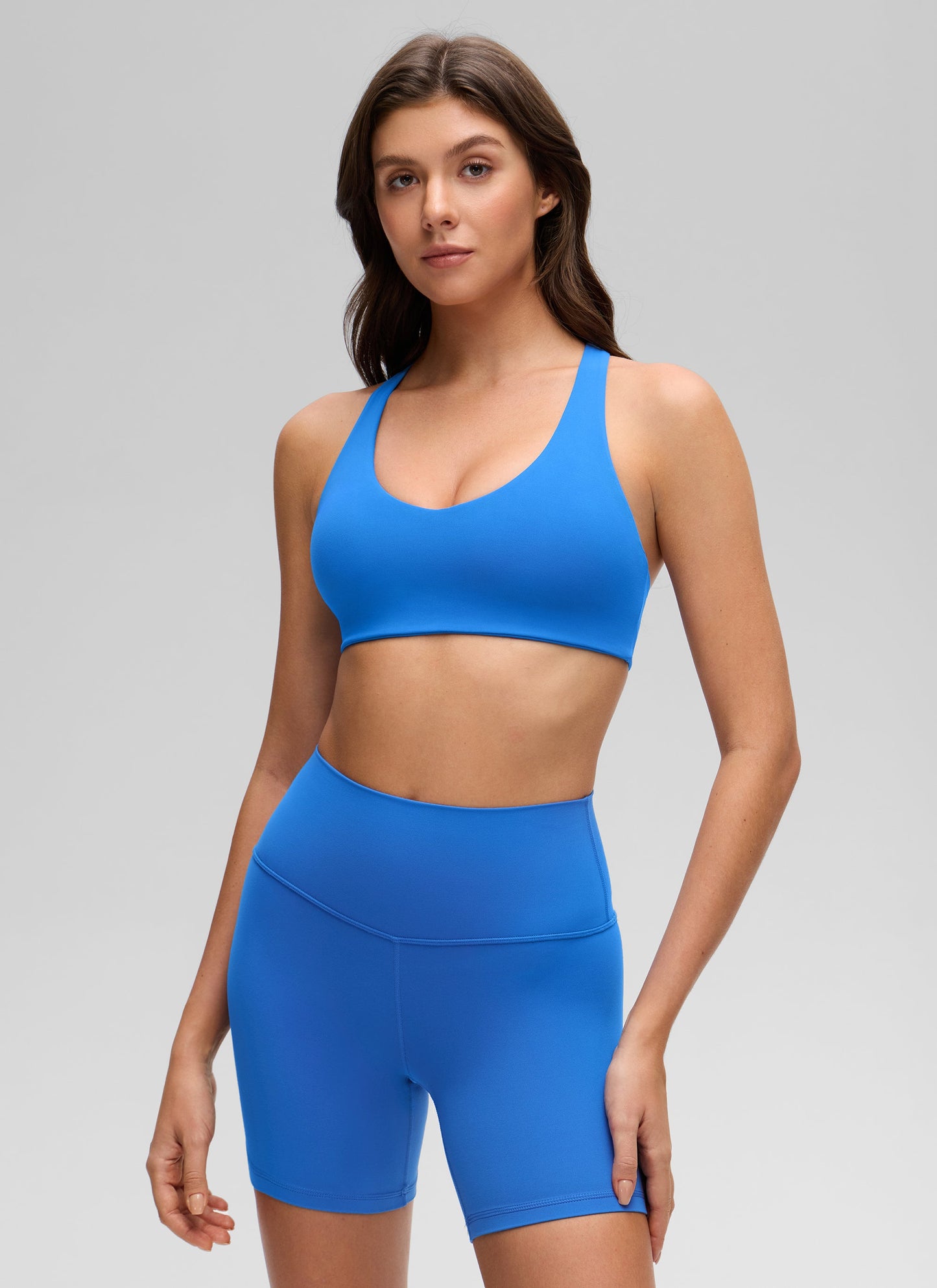 Butterluxe V Neck Racerback Sports Bra
