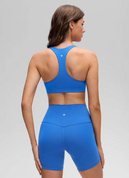 Butterluxe V Neck Racerback Sports Bra