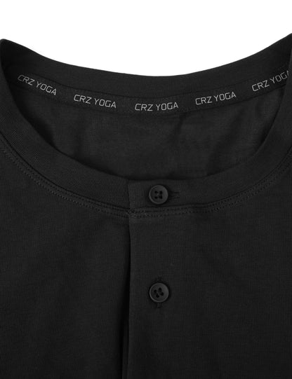 Pima Cotton Henley Long Sleeve