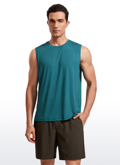 Stretch Quick Dry Tank Tops Crewneck