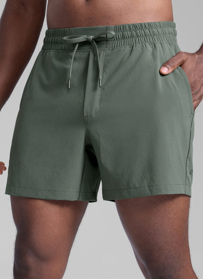 Feathery-Fit Workout Shorts 5''- Linerless