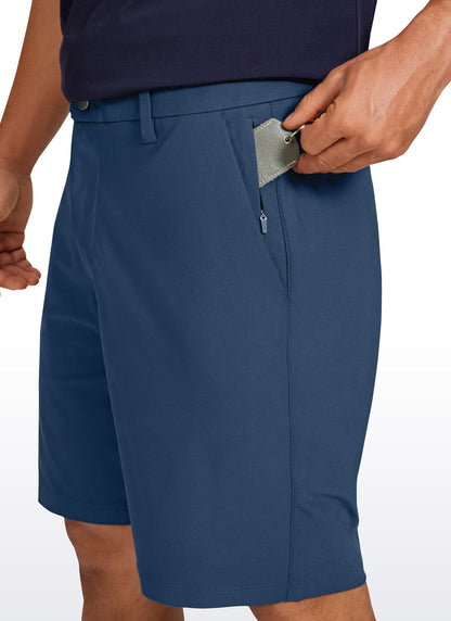 All-Day Comfy Golf Shorts with Pockets 9''