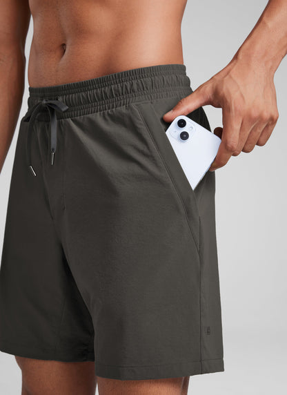 Lightweight Water Resistant Shorts 7" with Zip Pockets