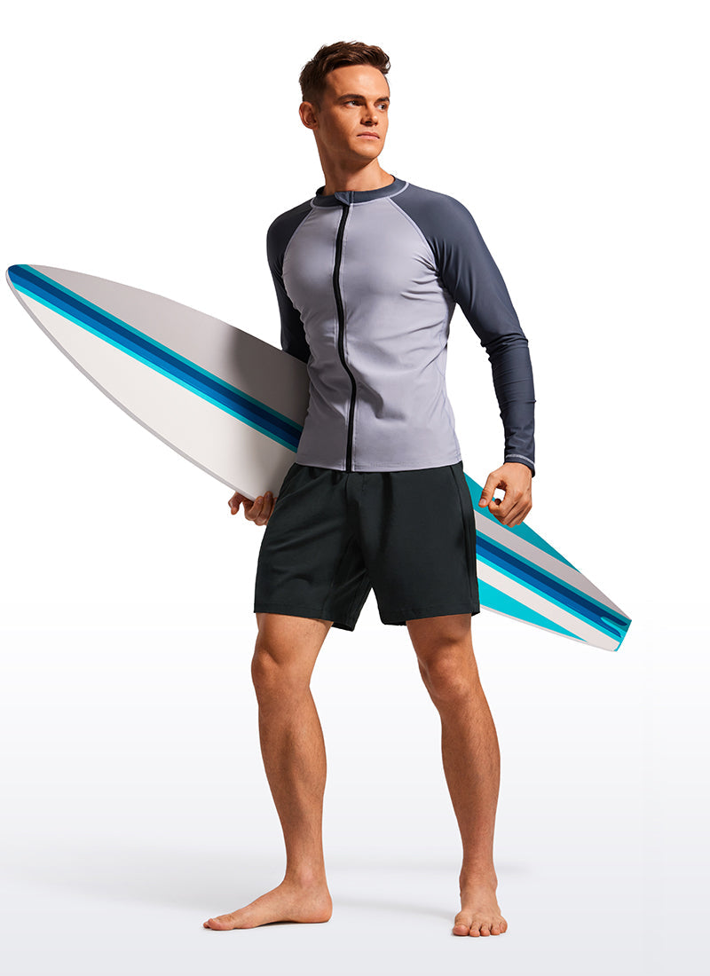 Swim Trunks 7'' with Zipper Pockets