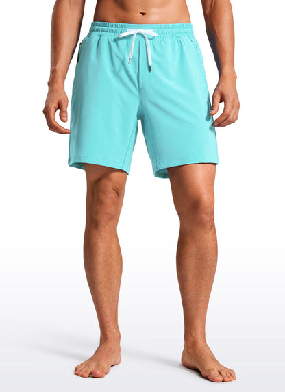 Swim Trunks 7'' with Zipper Pockets