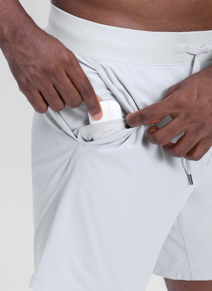 Workout Quick Dry Linerless Pocket Short  7"