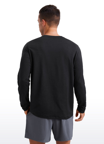 Cloud Jersey Crewneck Long Sleeve Shirts