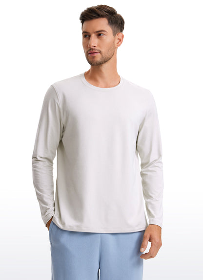 Cloud Jersey Crewneck Long Sleeve Shirts