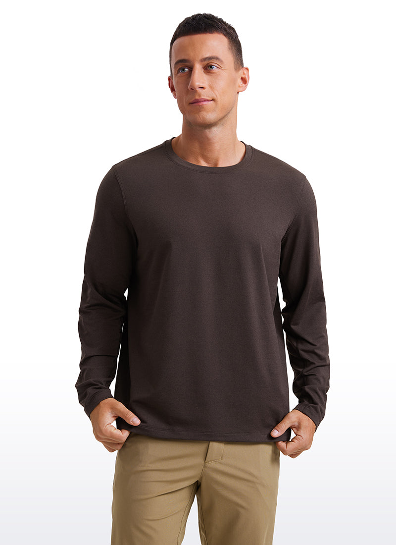 Cloud Jersey Crewneck Long Sleeve Shirts