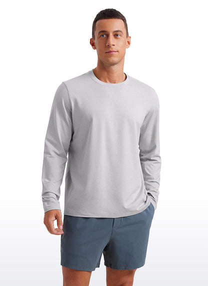 Cloud Jersey Crewneck Long Sleeve Shirts