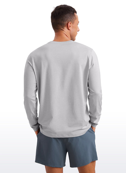 Cloud Jersey Crewneck Long Sleeve Shirts