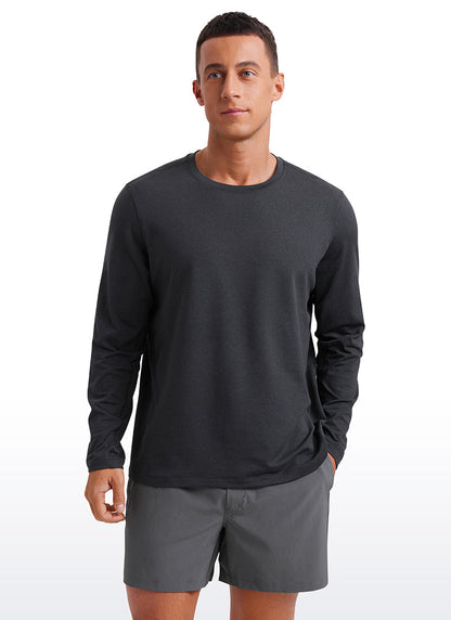 Cloud Jersey Crewneck Long Sleeve Shirts