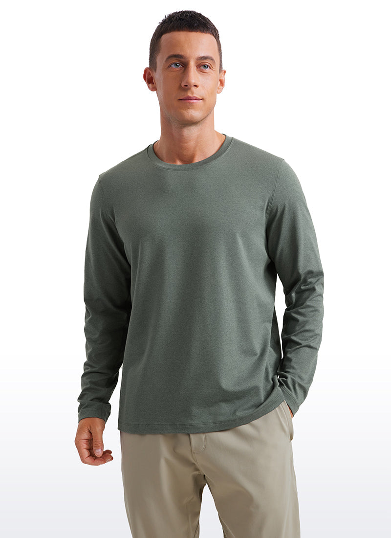 Cloud Jersey Crewneck Long Sleeve Shirts