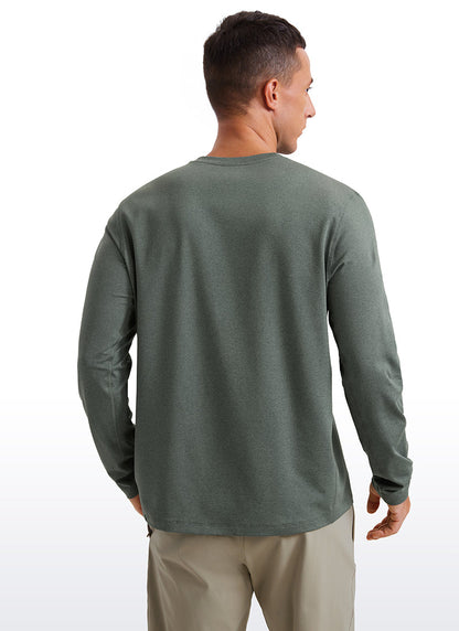 Cloud Jersey Crewneck Long Sleeve Shirts