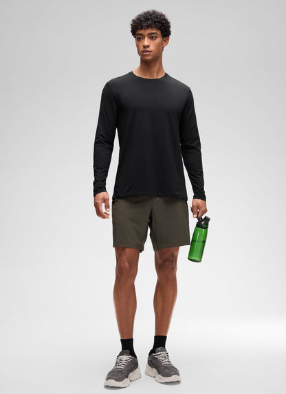 Poly Cotton-Blend Lightweight Long Sleeve