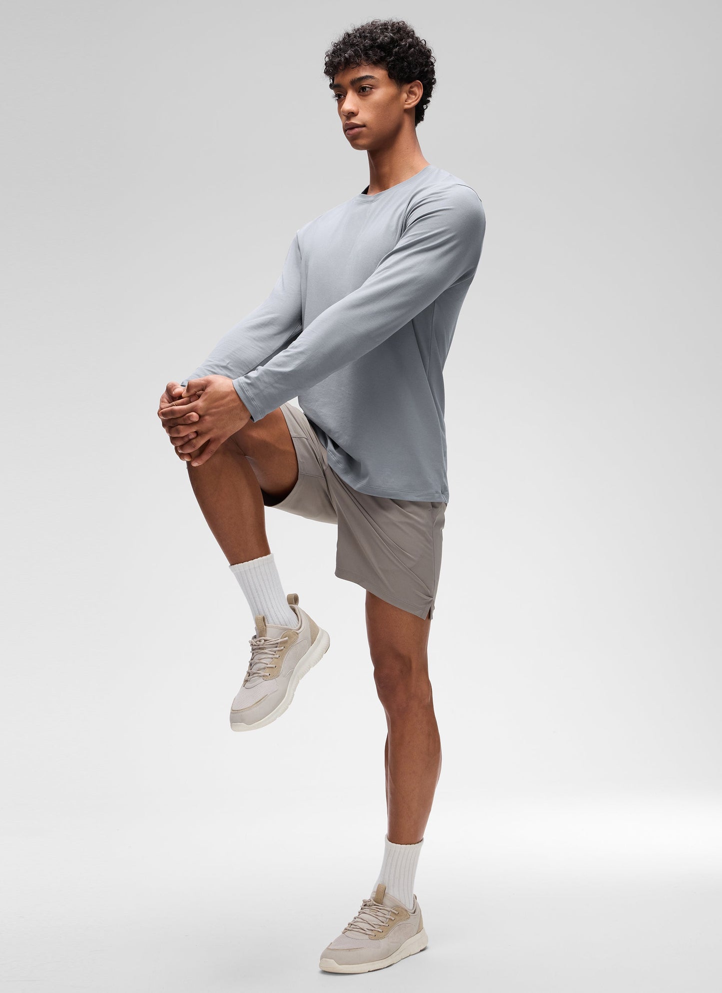 Poly Cotton-Blend Lightweight Long Sleeve