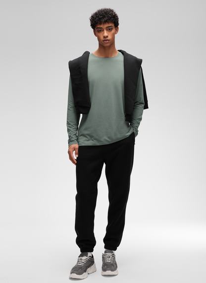 Poly Cotton-Blend Lightweight Long Sleeve