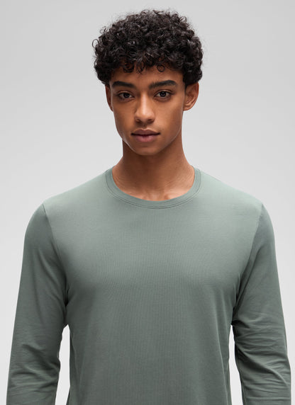 Poly Cotton-Blend Lightweight Long Sleeve