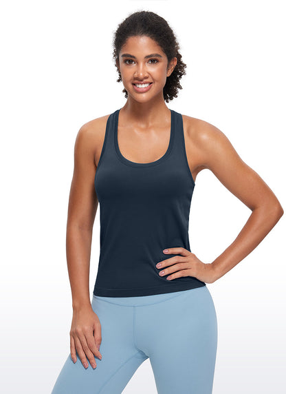 Seamless Scroop Neck Racerback Tank