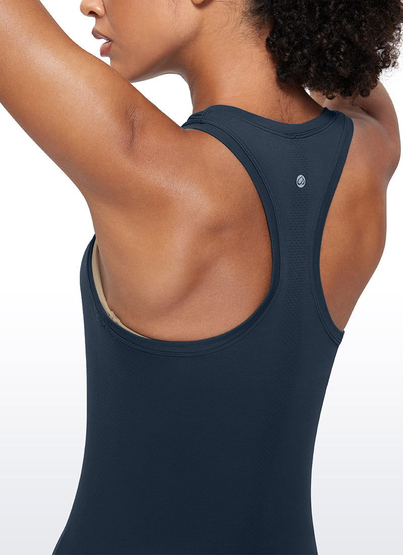 Seamless Scroop Neck Racerback Tank