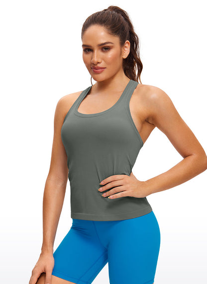 Seamless Scroop Neck Racerback Tank