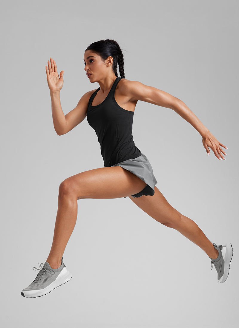 Seamless Racerback Scoop Neck Tank