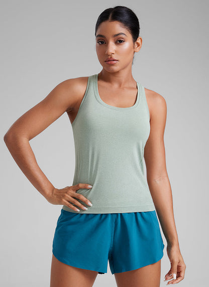 Seamless Racerback Scoop Neck Tank