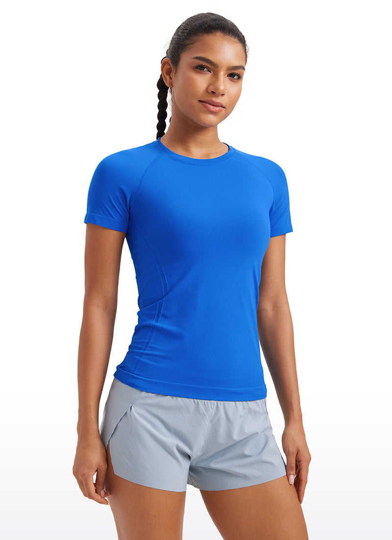 Seamless Hip Length Short Sleeve