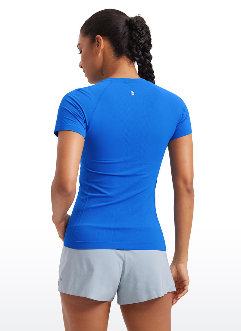 Seamless Hip Length Short Sleeve