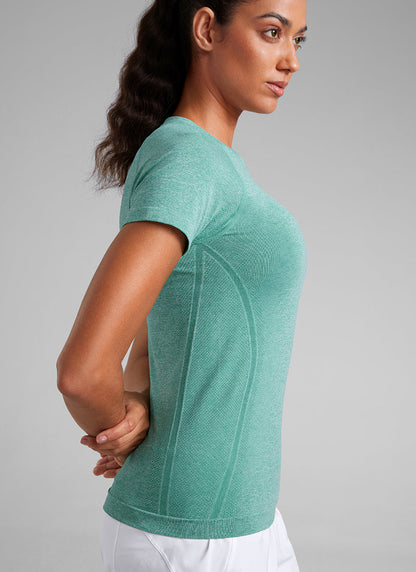 Seamless Hip Length Short Sleeve