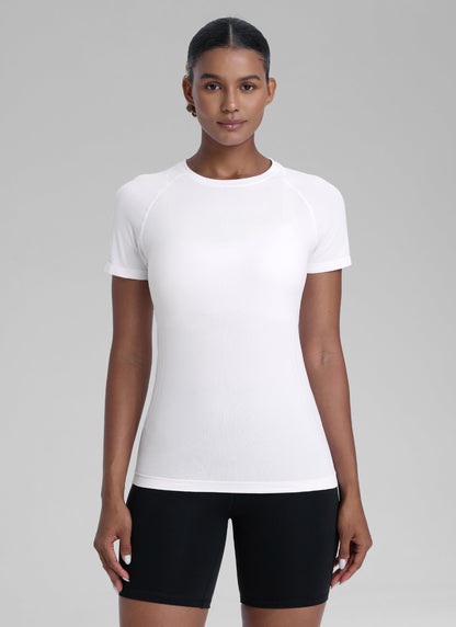 Seamless Hip Length Short Sleeve