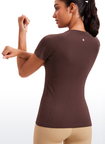 Seamless Hip Length Short Sleeve