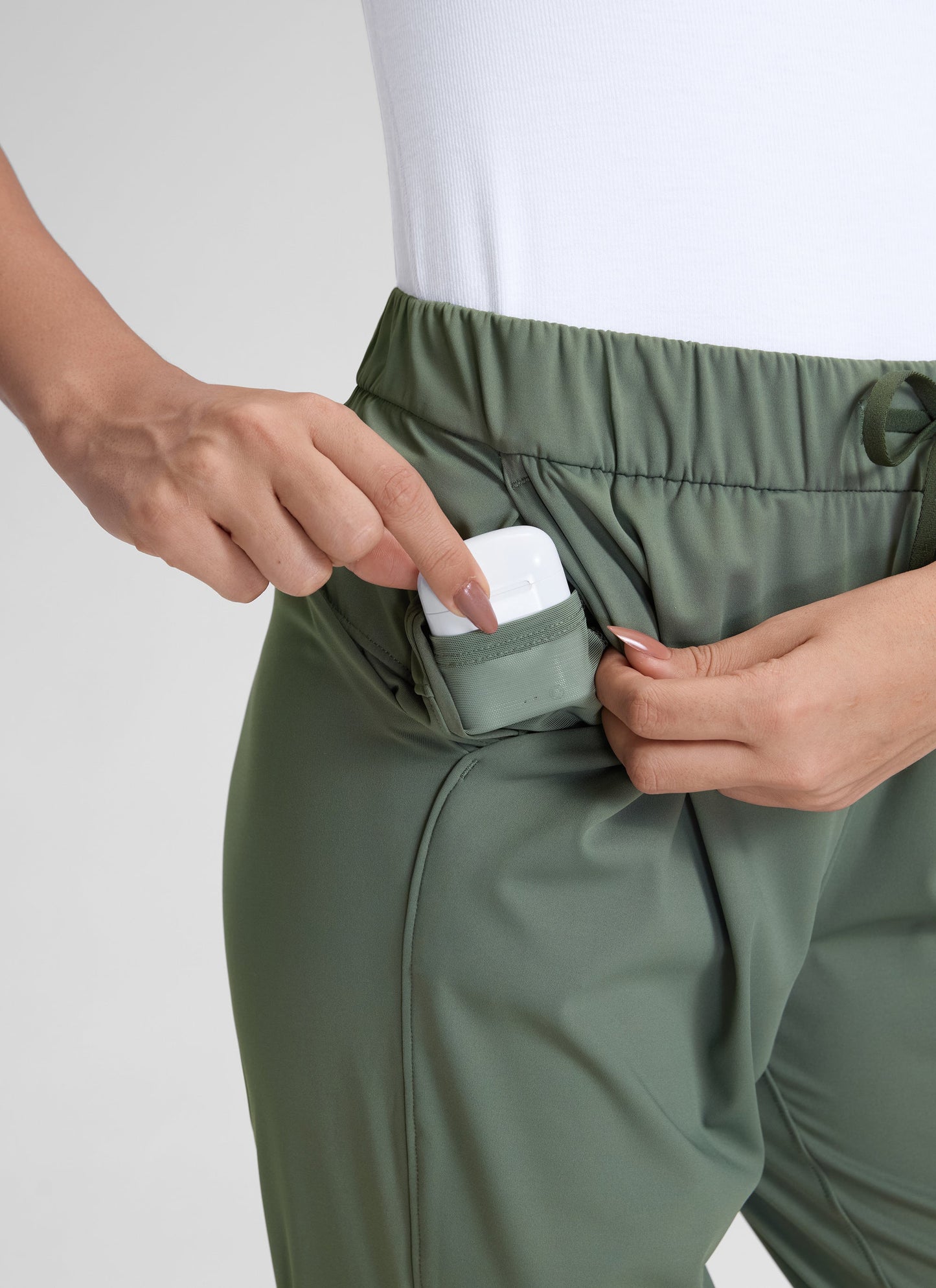 Stretch Drawstring 7/8 Pocket Pant 27''